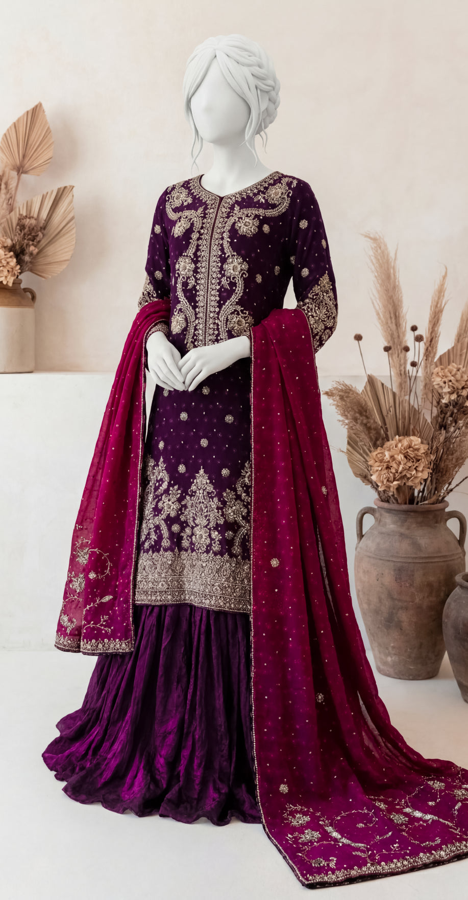 Qanita | 3 Piece | Puple