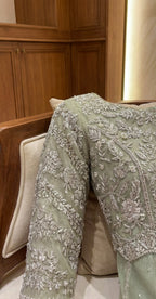 Zaigham | Lehnga | Pistachio