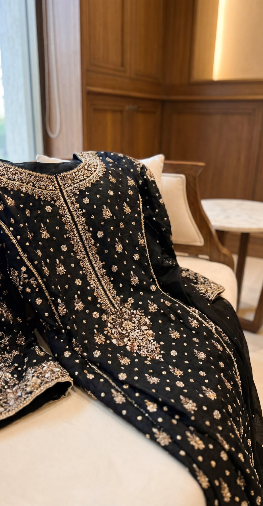 Tamanna | 3 Piece | Stitched Suit | Black