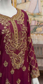 Mehfil | 3 Piece | Stitched Suit | Red