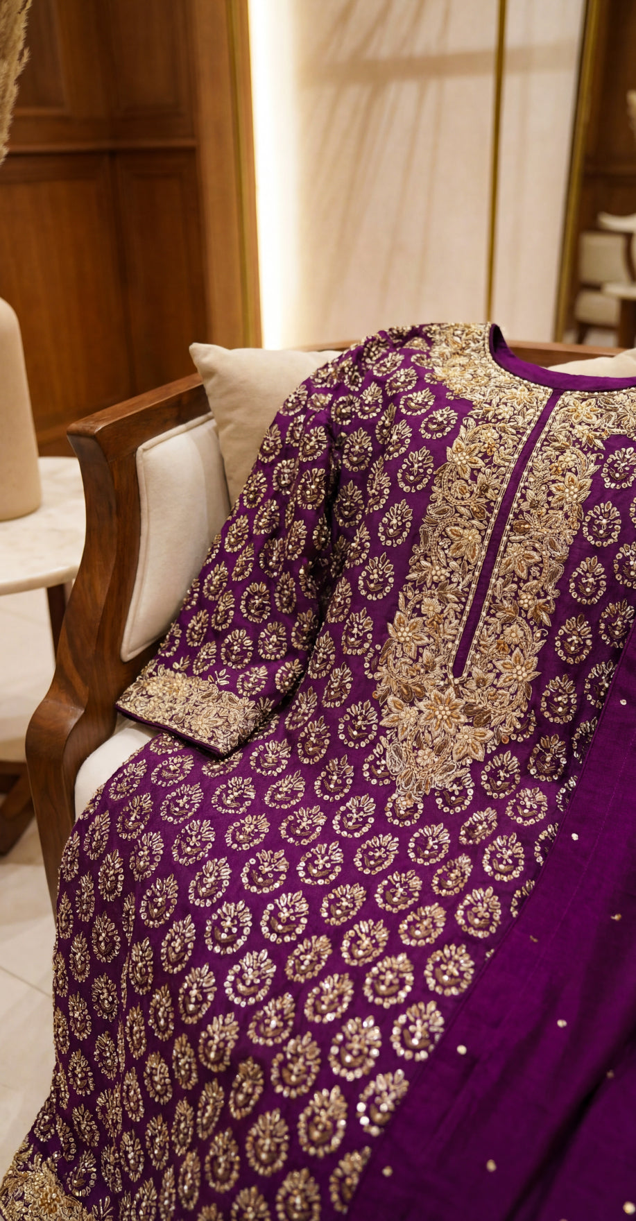 Maha | 3 Piece | Stitched Suit | Purple