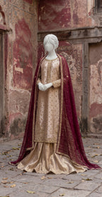 Nishat | Farshi Lehenga | Golden
