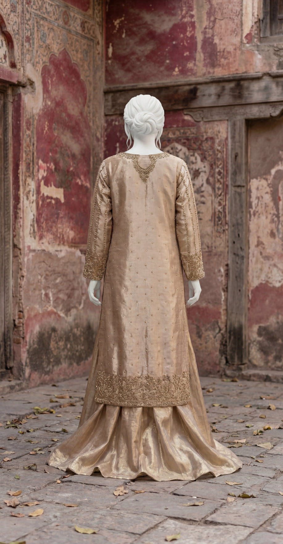 Nishat | Farshi Lehenga | Golden