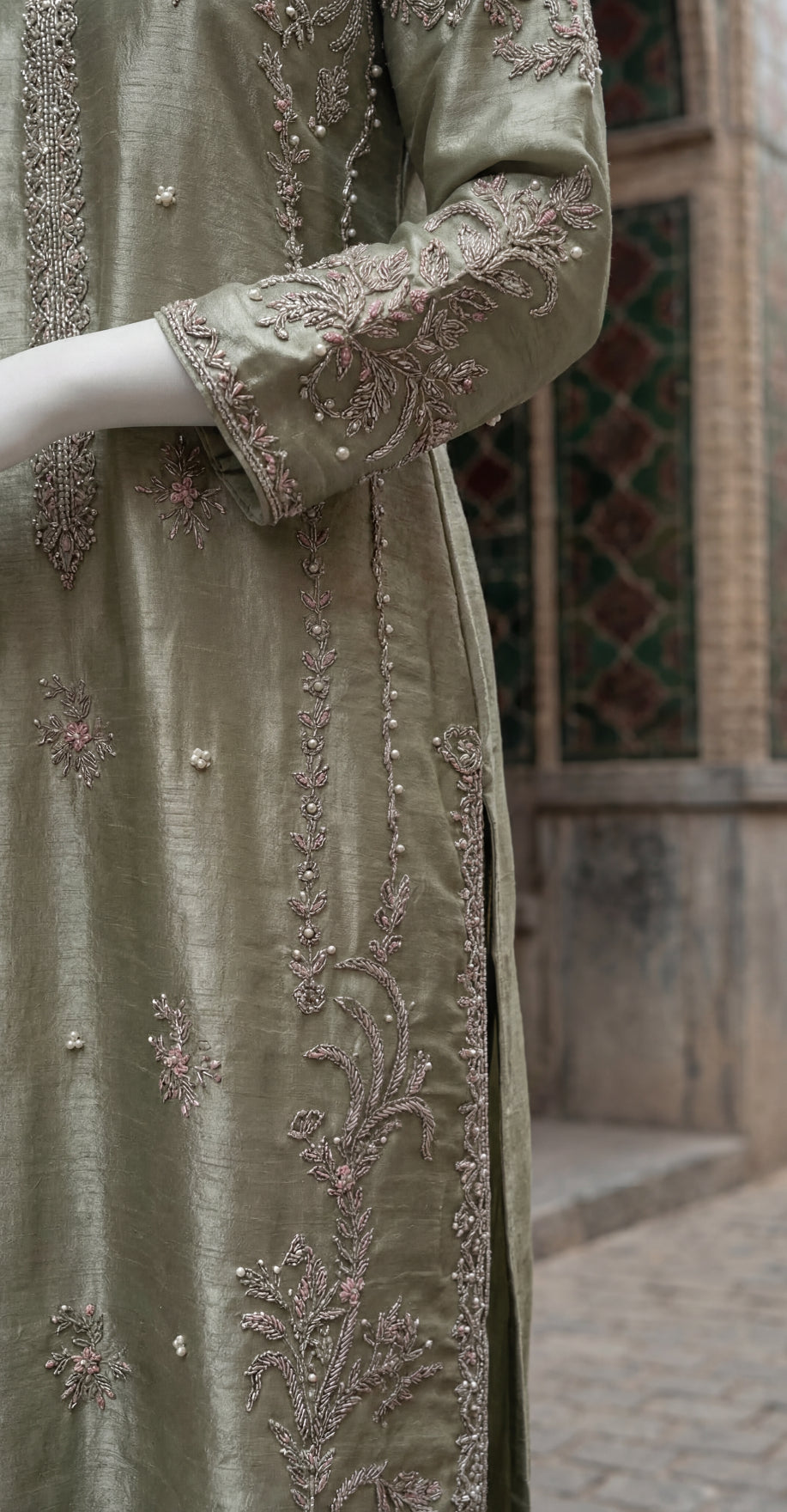 Alyra | 3 Piece | Stitched Suit | Grey