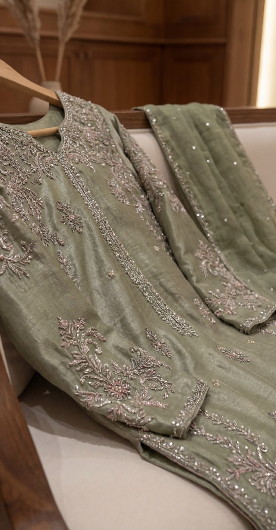 Alyra | 3 Piece | Stitched Suit | Ash Pista