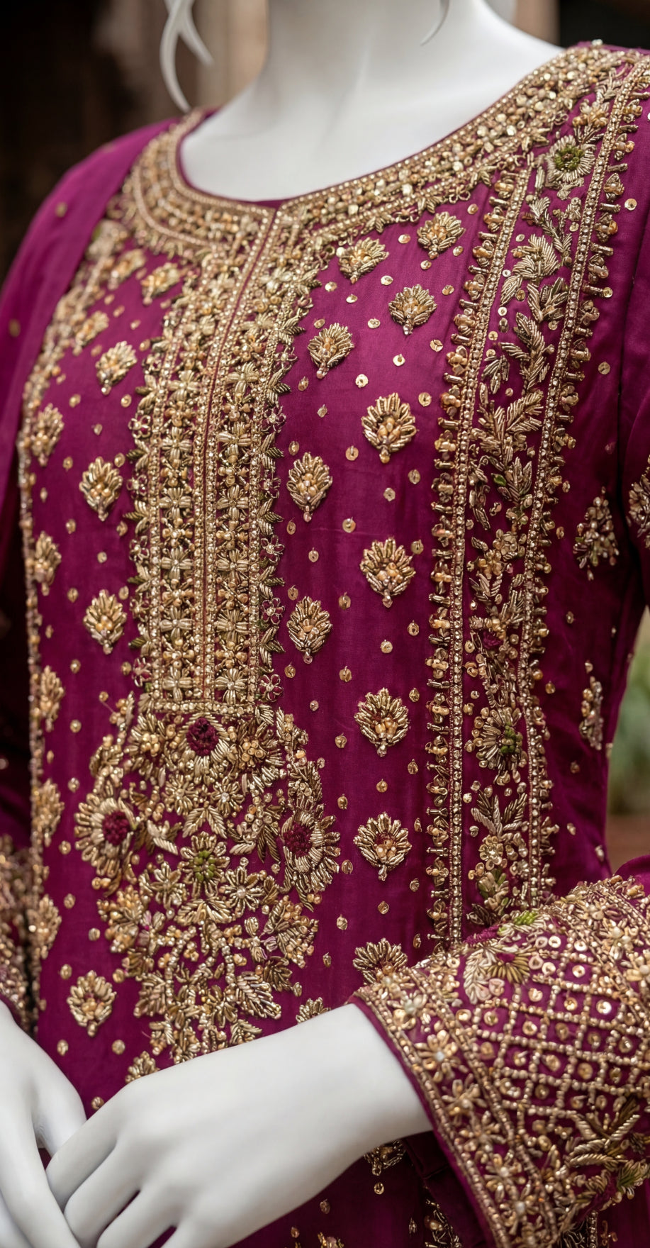 Afsana | 3 Piece | Stitched Suit | Red