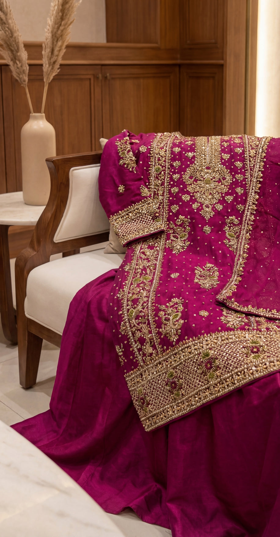Afsana | 3 Piece | Stitched Suit | Red