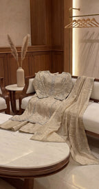 Arshiya | 3 Piece | Stitched Suit | Beige