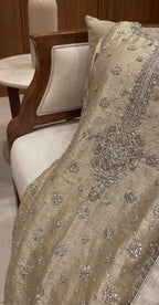 Arshiya | 3 Piece | Stitched Suit | Beige