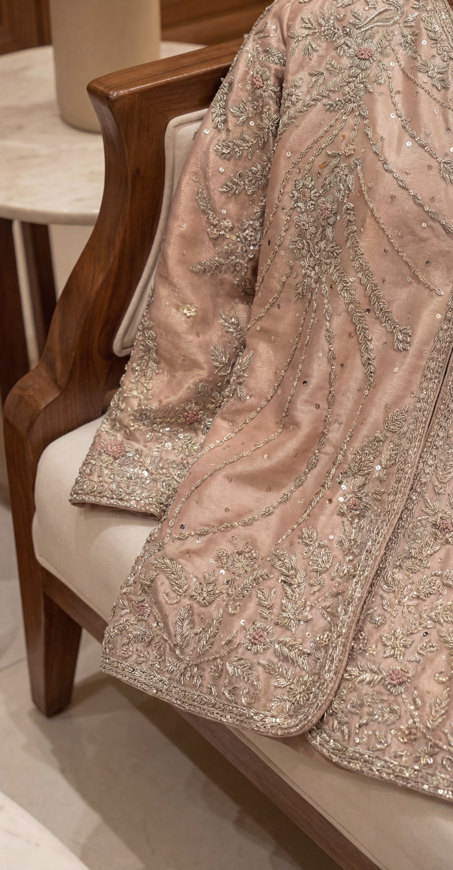 Nagma | 3 Piece | Stitched Suit | Blush Pink