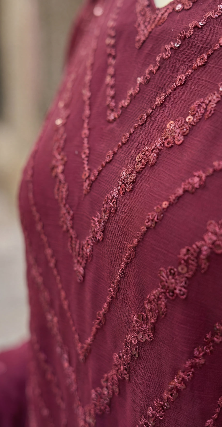 Uroosha | 3 Piece | Stitched Suit | Red