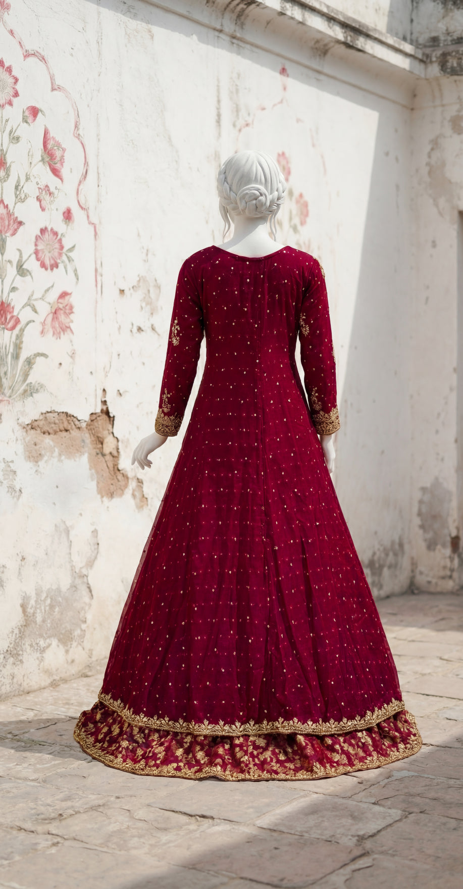 Fasana | Farshi Lehenga | Red