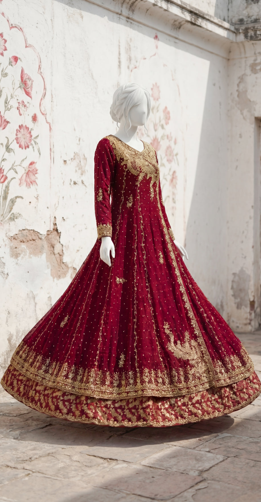 Fasana | Farshi Lehenga | Red
