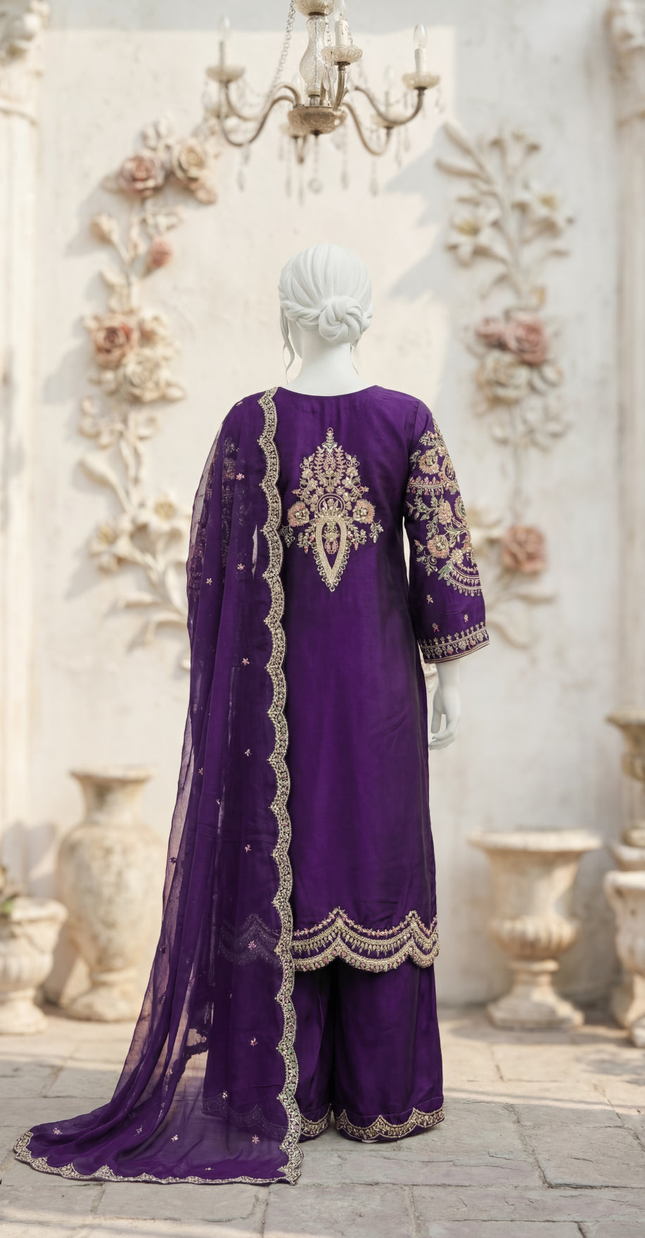 Chahat | 3 Piece | Stitched Suit | Purple