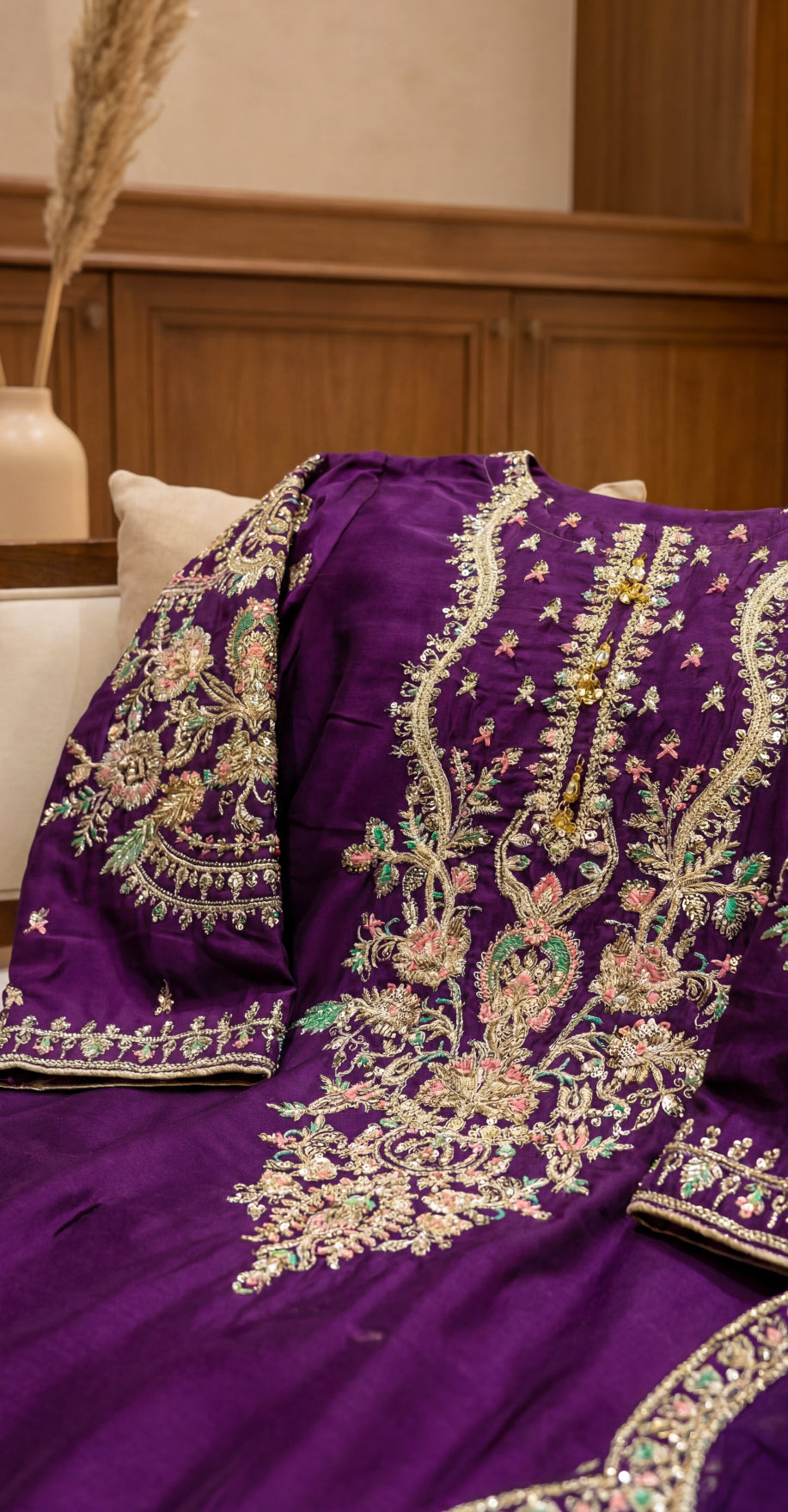 Chahat | 3 Piece | Stitched Suit | Purple