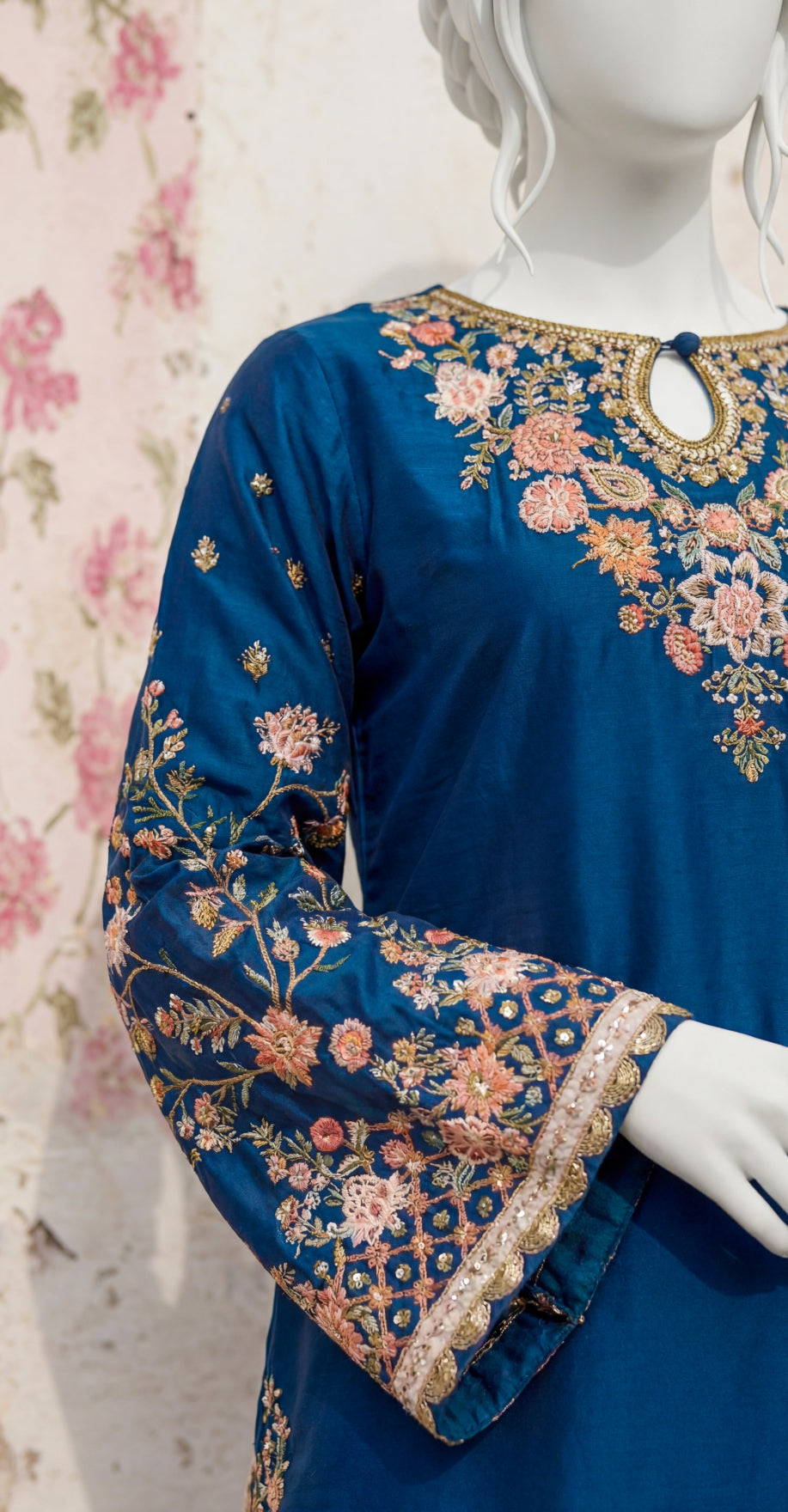 Samaha | 3 Piece | Stitched Suit | Blue