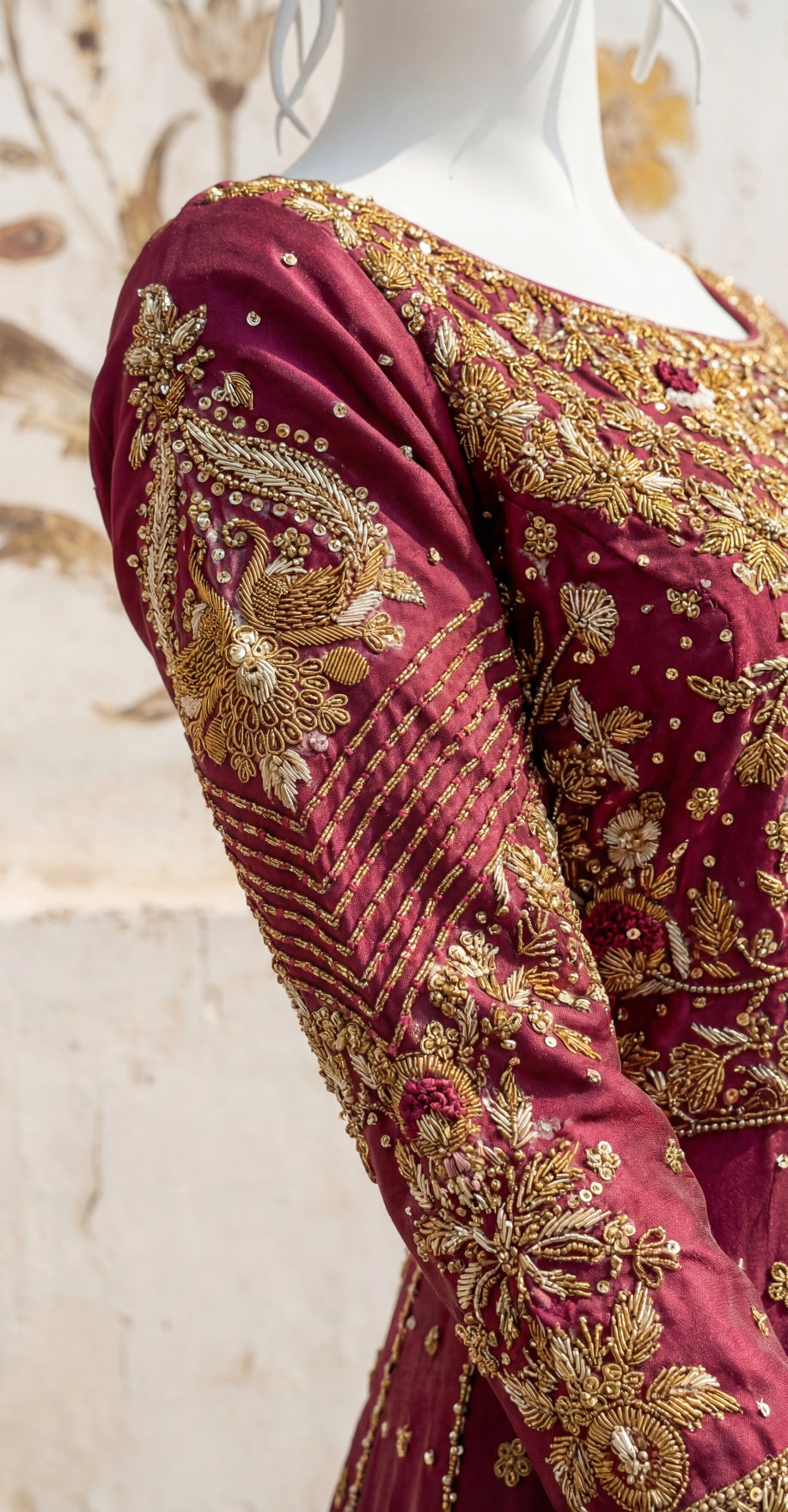 Makhmal | Farshi Lehenga | Red