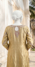 Soviya| 3 Piece | Stitched Suit | Golden