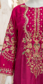 Jessica | 3 Piece | Stitched Suit | Hot Pink