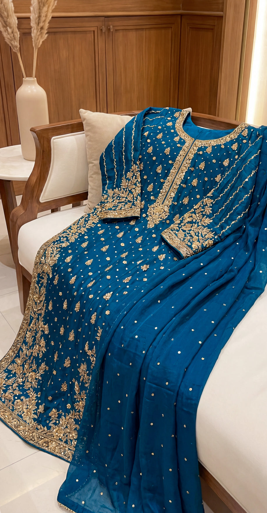 Banafshaan | 3 Piece | Stitched Suit | Blue