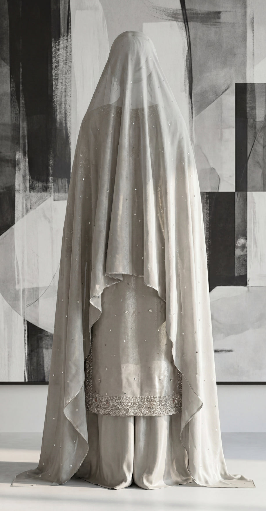 Ujala | 3 Piece | Stitched Suit | Ivory