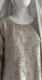 Ujala | 3 Piece | Stitched Suit | Ivory