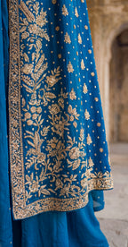 Banafshaan | 3 Piece | Stitched Suit | Blue