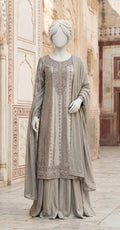 Shamsa | 3 Piece | Stitched Suit | Ivory