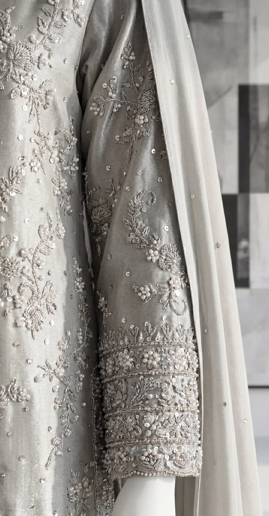 Ujala | 3 Piece | Stitched Suit | Ivory