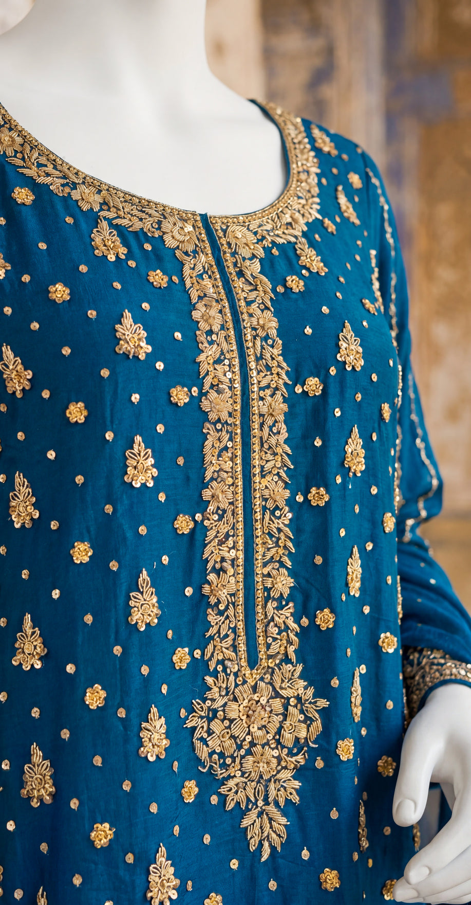 Banafshaan | 3 Piece | Stitched Suit | Blue