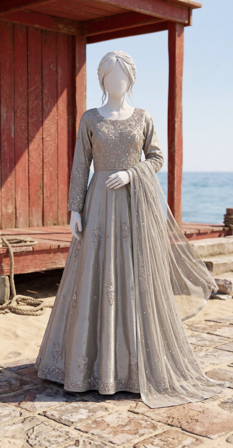 Arooba | Maxi | Silver Grey