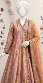 Aniqaa | 3 Piece | Stitched Suit | Tea Pink