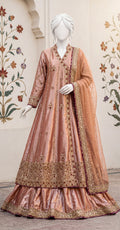 Aniqaa | 3 Piece | Stitched Suit | Tea Pink