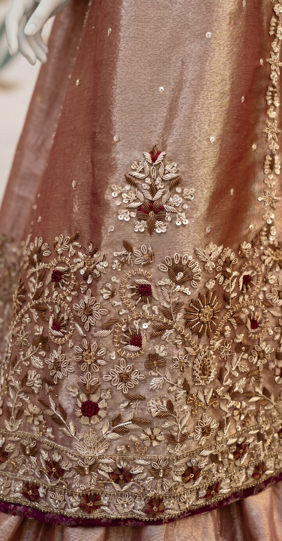 Aniqaa | 3 Piece | Stitched Suit | Tea Pink