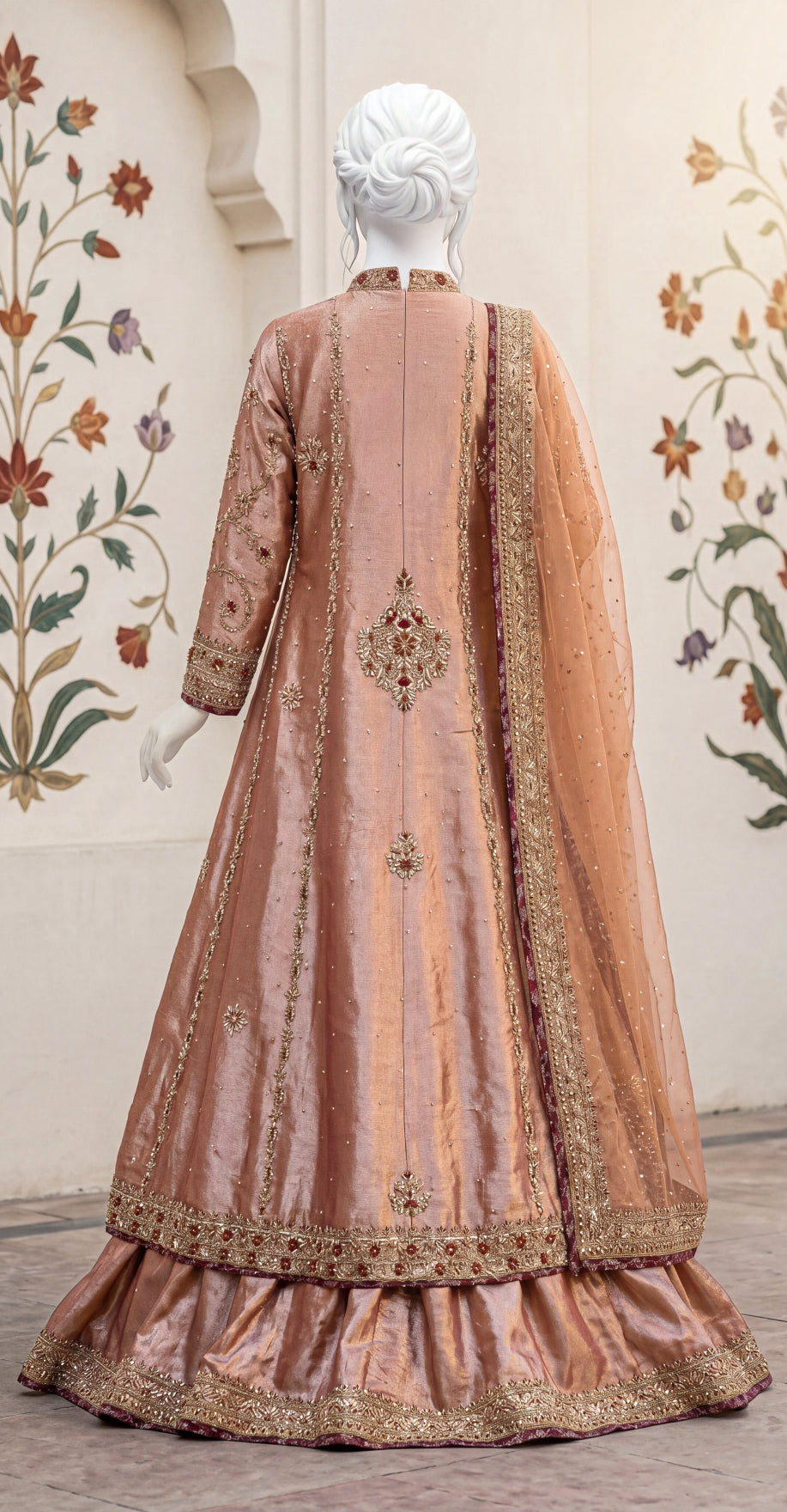 Aniqaa | 3 Piece | Stitched Suit | Tea Pink