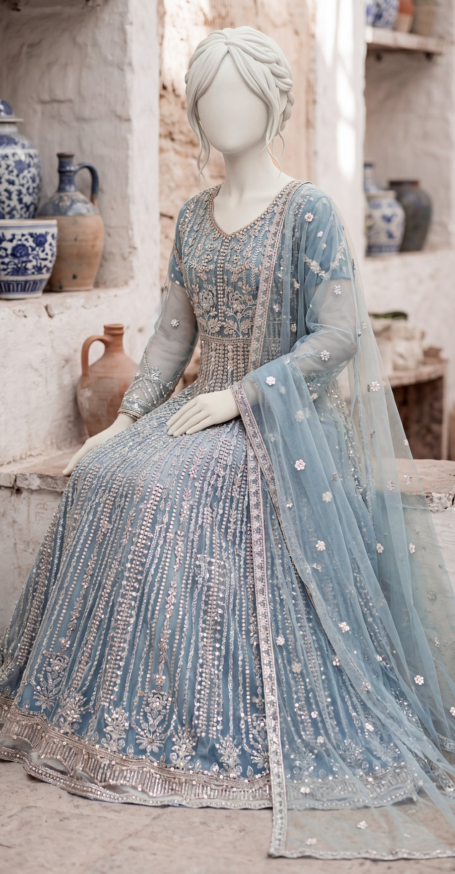 Ilhaam | Maxi | Aqua Blue