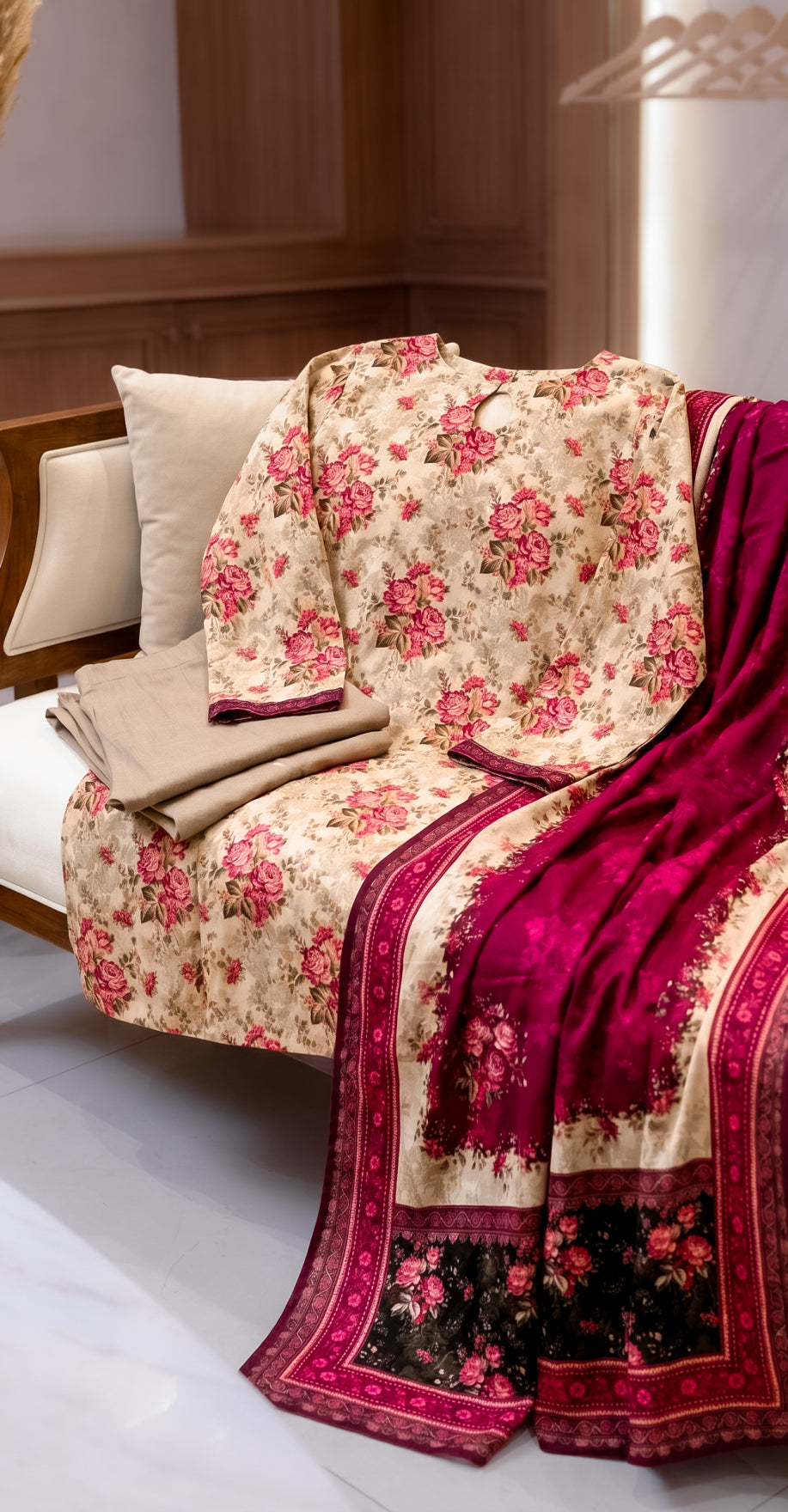 Muntaha | 3 Piece | Stitched Suit