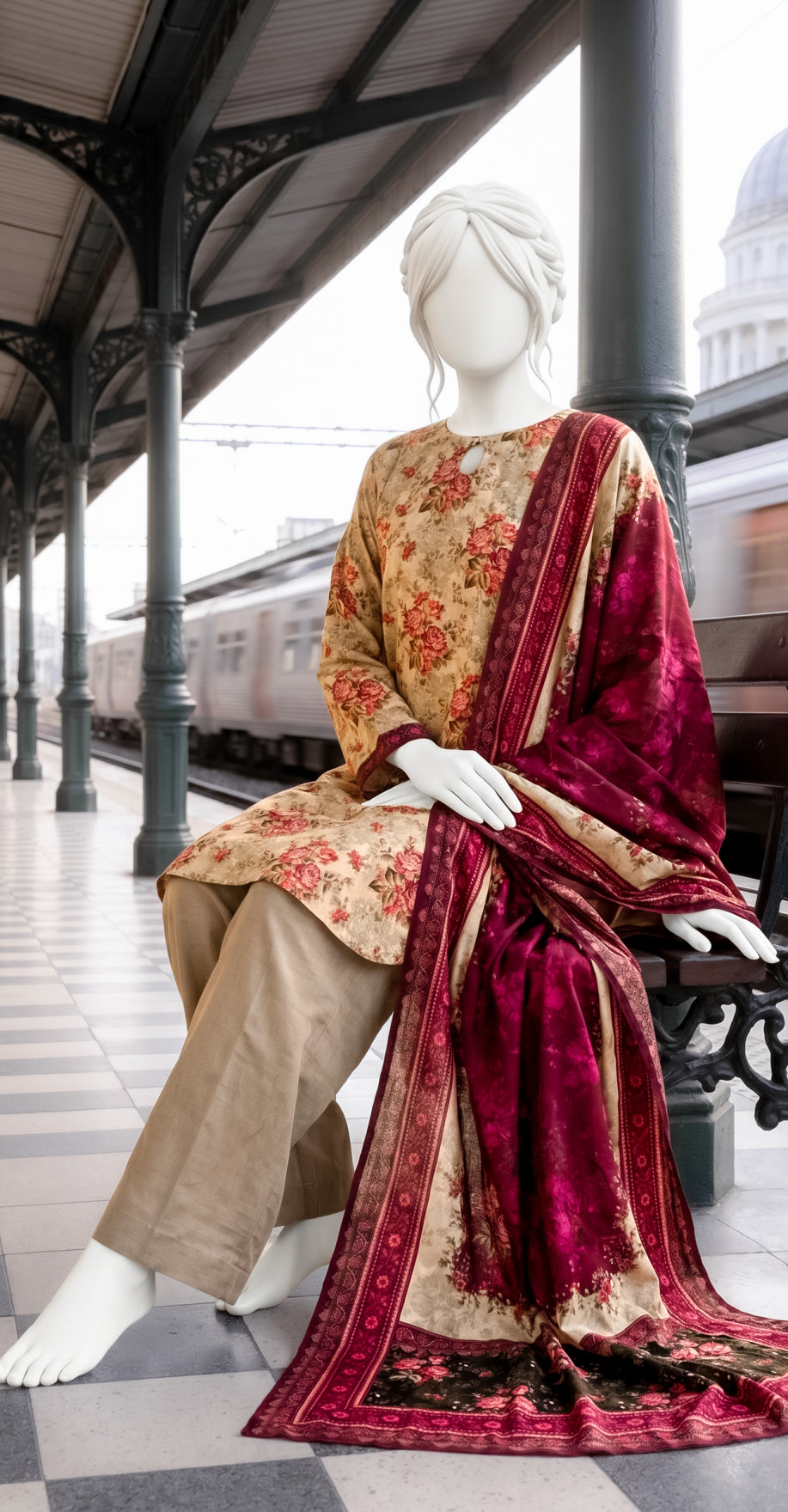 Muntaha | 3 Piece | Stitched Suit