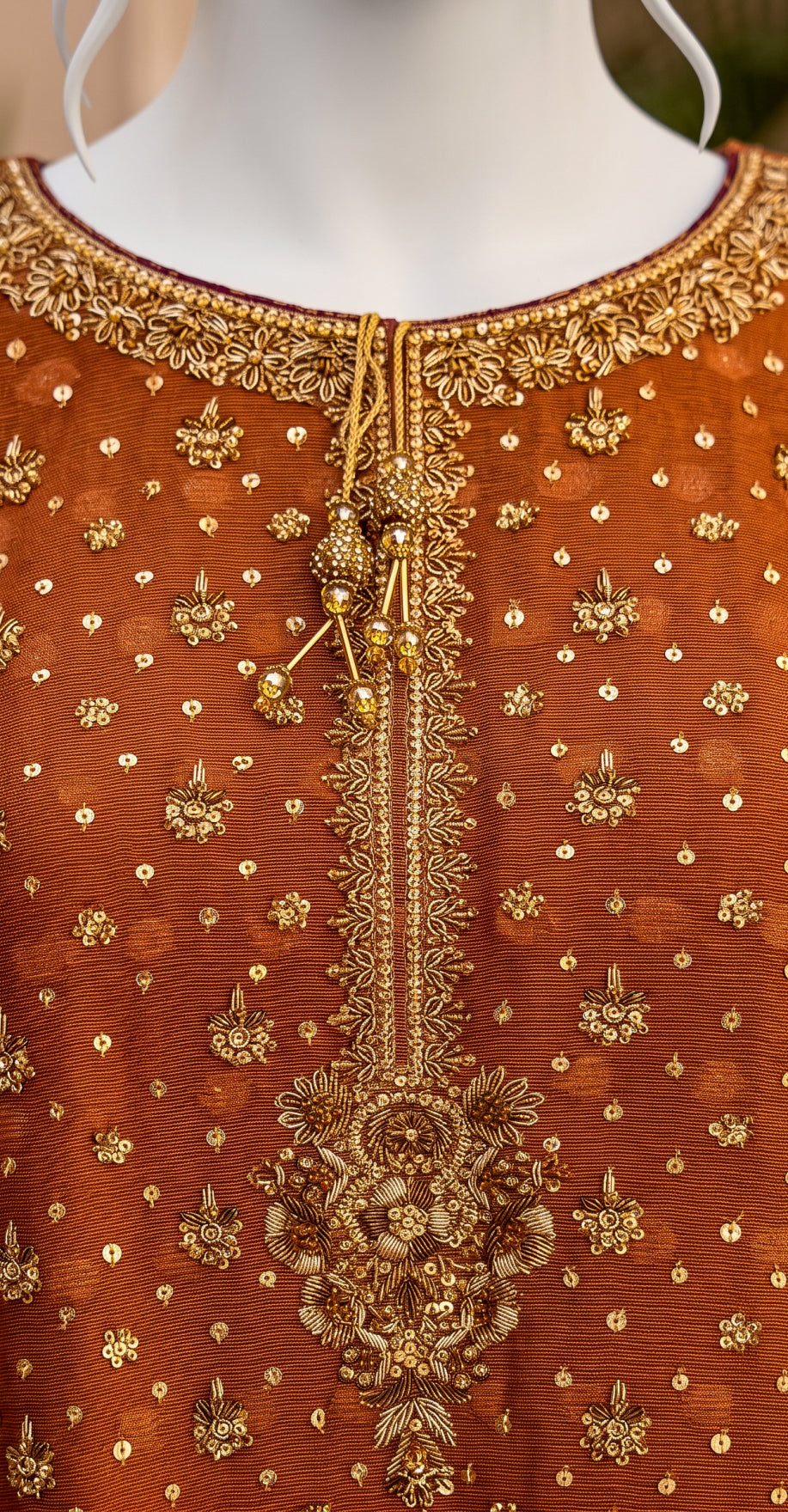 Zabaad | 3 Piece | Stitched Suit | Orange