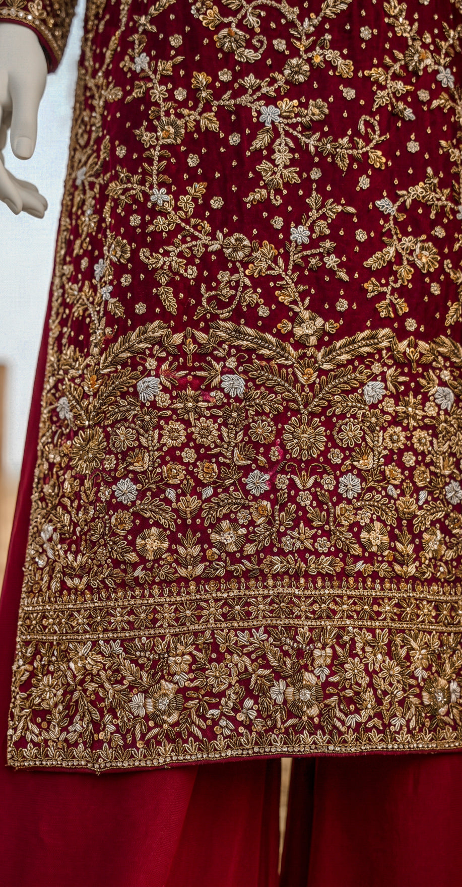 Gohar | 3 Piece | Stitched Suit | Red