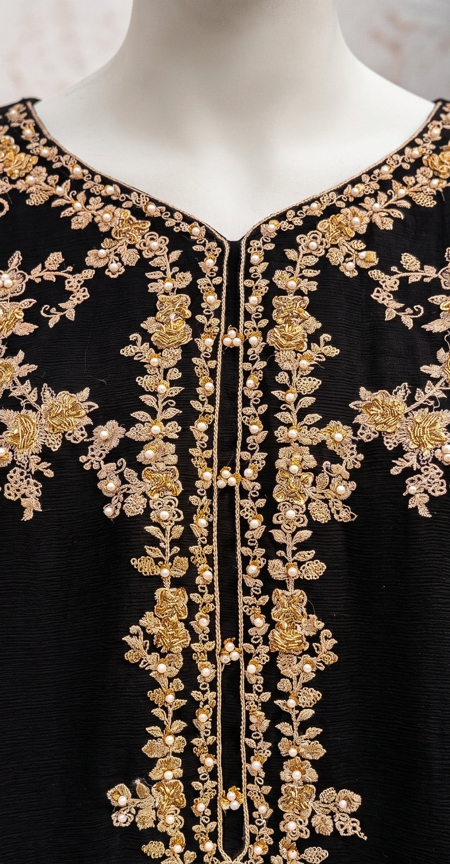 Dahaab | 3 Piece | Stitched Suit | Black