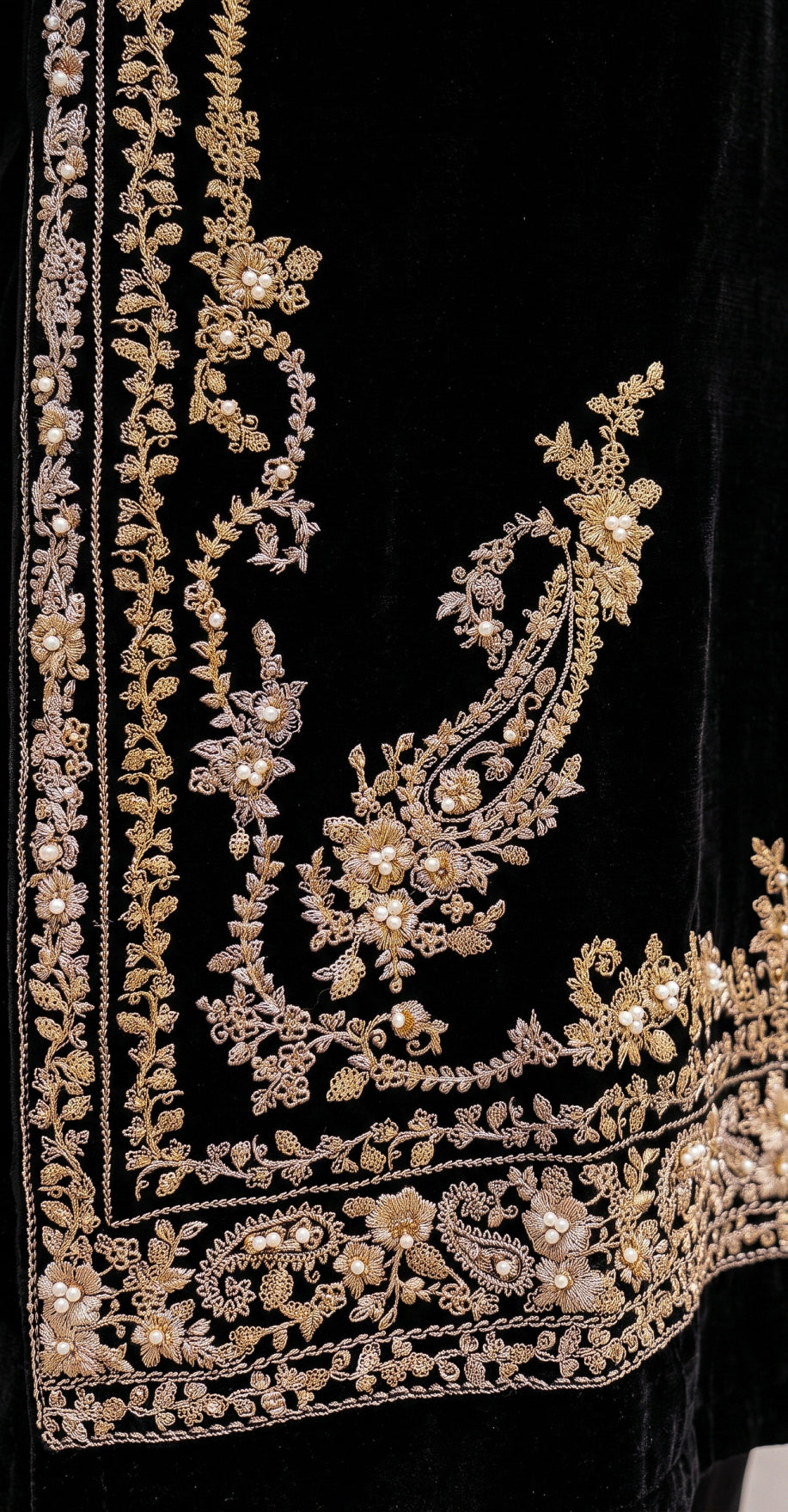 Dahaab | 3 Piece | Stitched Suit | Black
