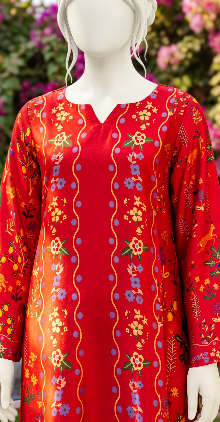 Durefishan | 2 Piece | Stitched Suit | Red