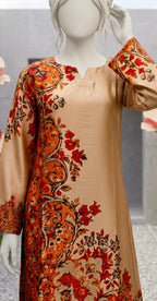 Darakhshan | 2 Piece | Stitched Suit | Caramel