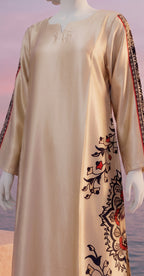 Roohefishan | 2 Piece | Stitched Suit | Golden