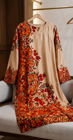Darakhshan | 2 Piece | Stitched Suit | Caramel