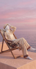 Roohefishan | 2 Piece | Stitched Suit | Golden