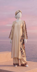 Roohefishan | 2 Piece | Stitched Suit | Golden