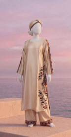 Roohefishan | 2 Piece | Stitched Suit | Golden