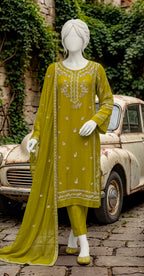Heer | 3 Piece | Stitched Suit | Dhaani